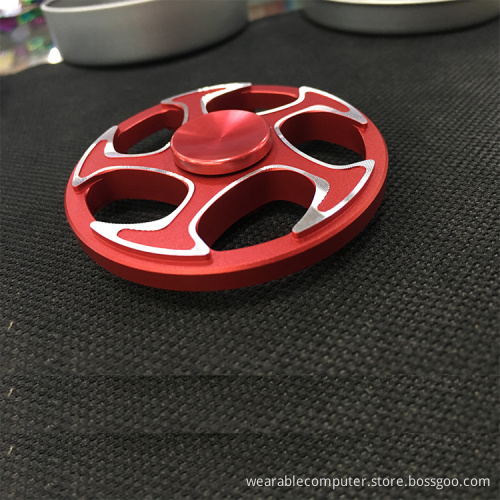 Hot SellingTop Quality Aluminum Finger Hand Circle Fidget Spinner Metal Spinning Tops